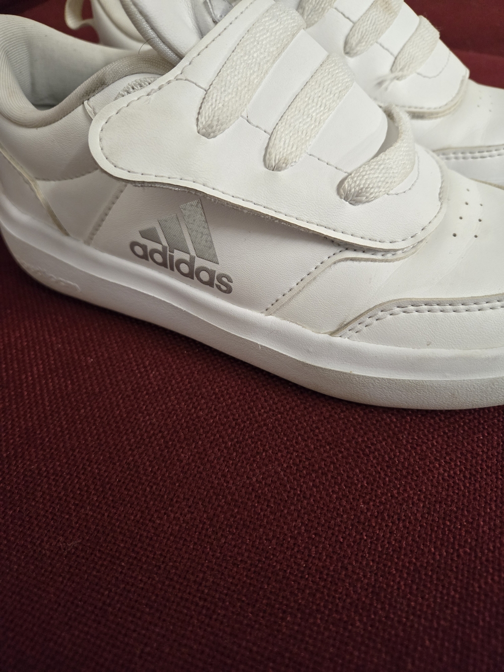 adidas Kids White Low-Top Sneakers